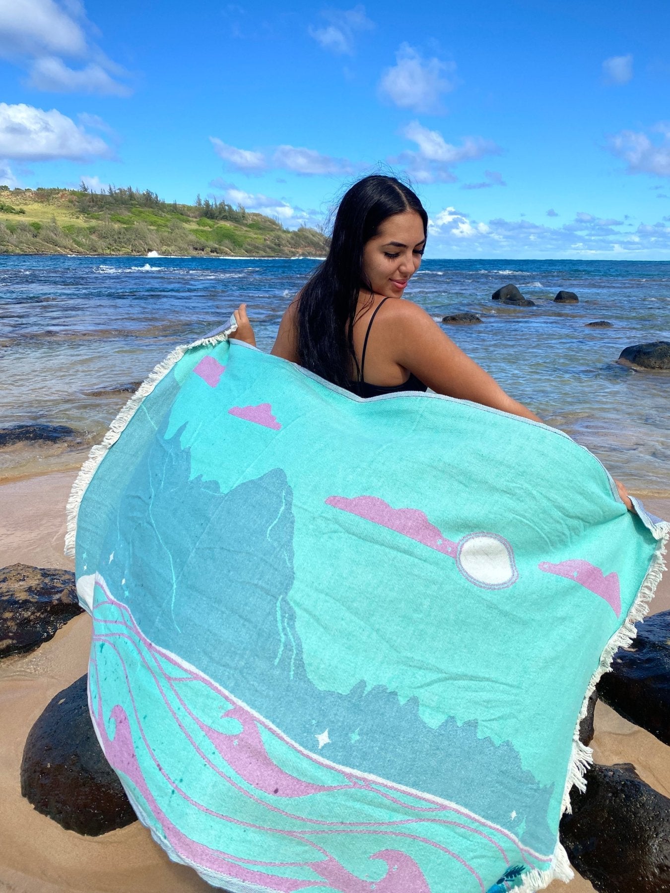Makana Luxurious Hawaiian Beach Towel - Triniskies