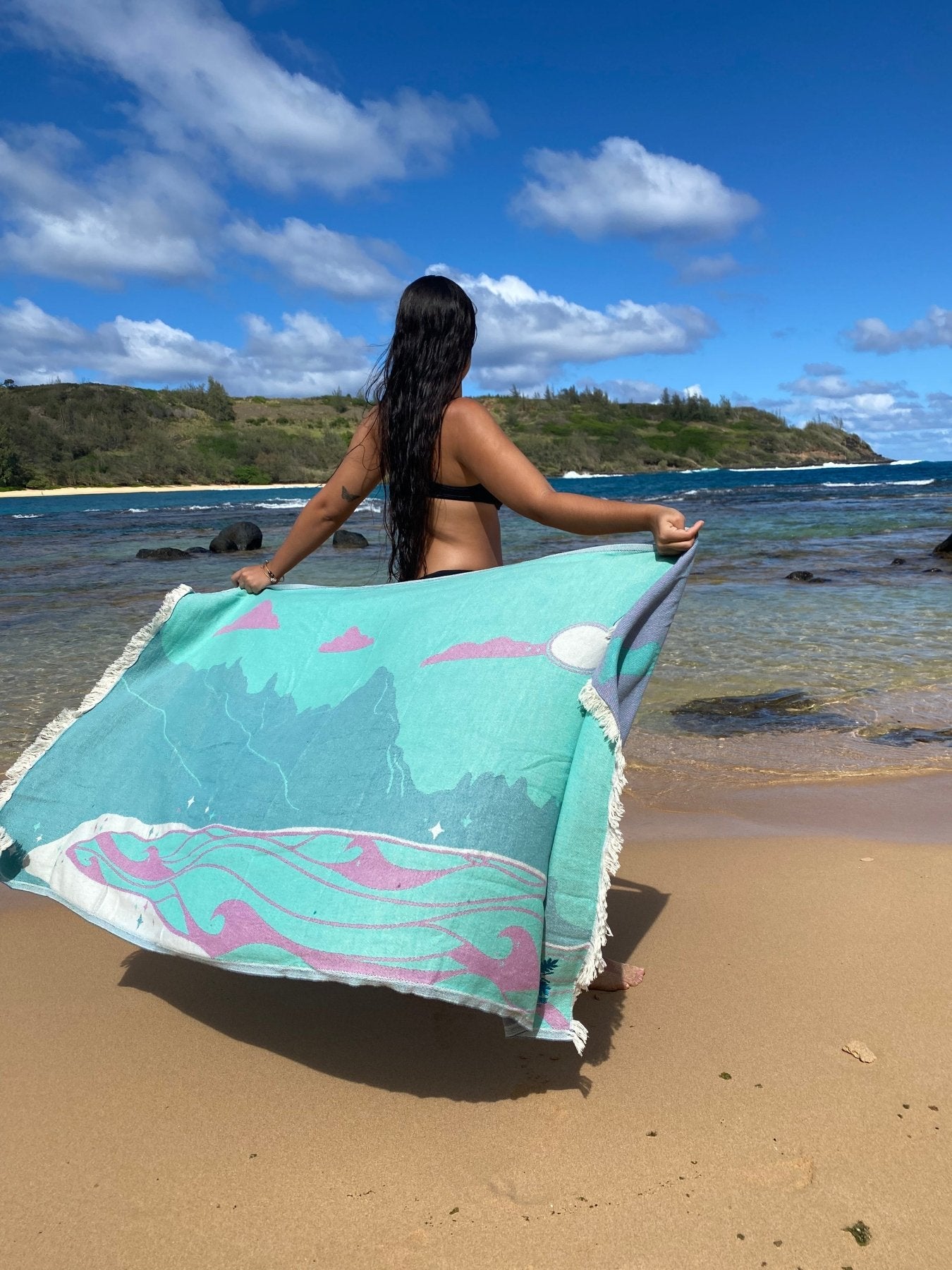 Makana Luxurious Hawaiian Beach Towel - Triniskies