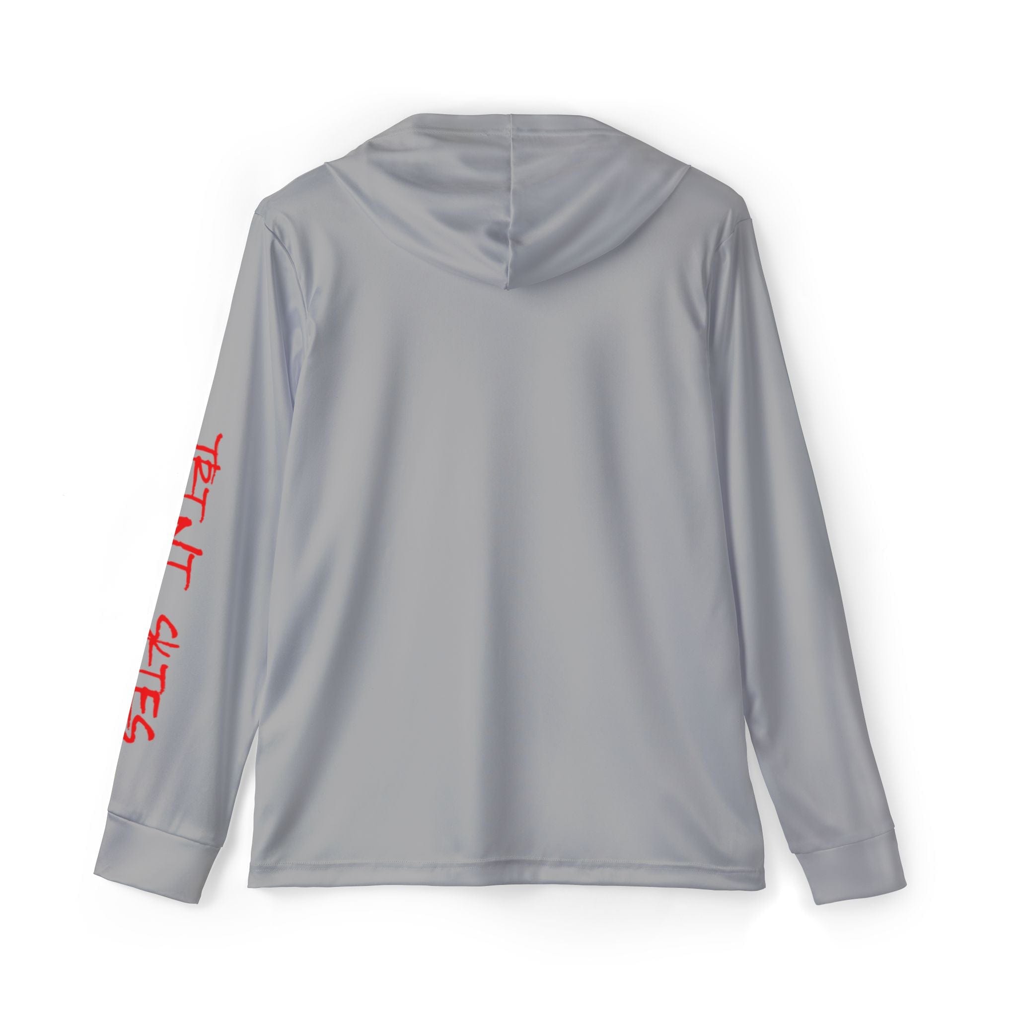 Offshore Tuna Fishing Unisex Performance Hoodie, 100% Polyester, Moisture - Wicking Activewear (GREY) - Triniskies