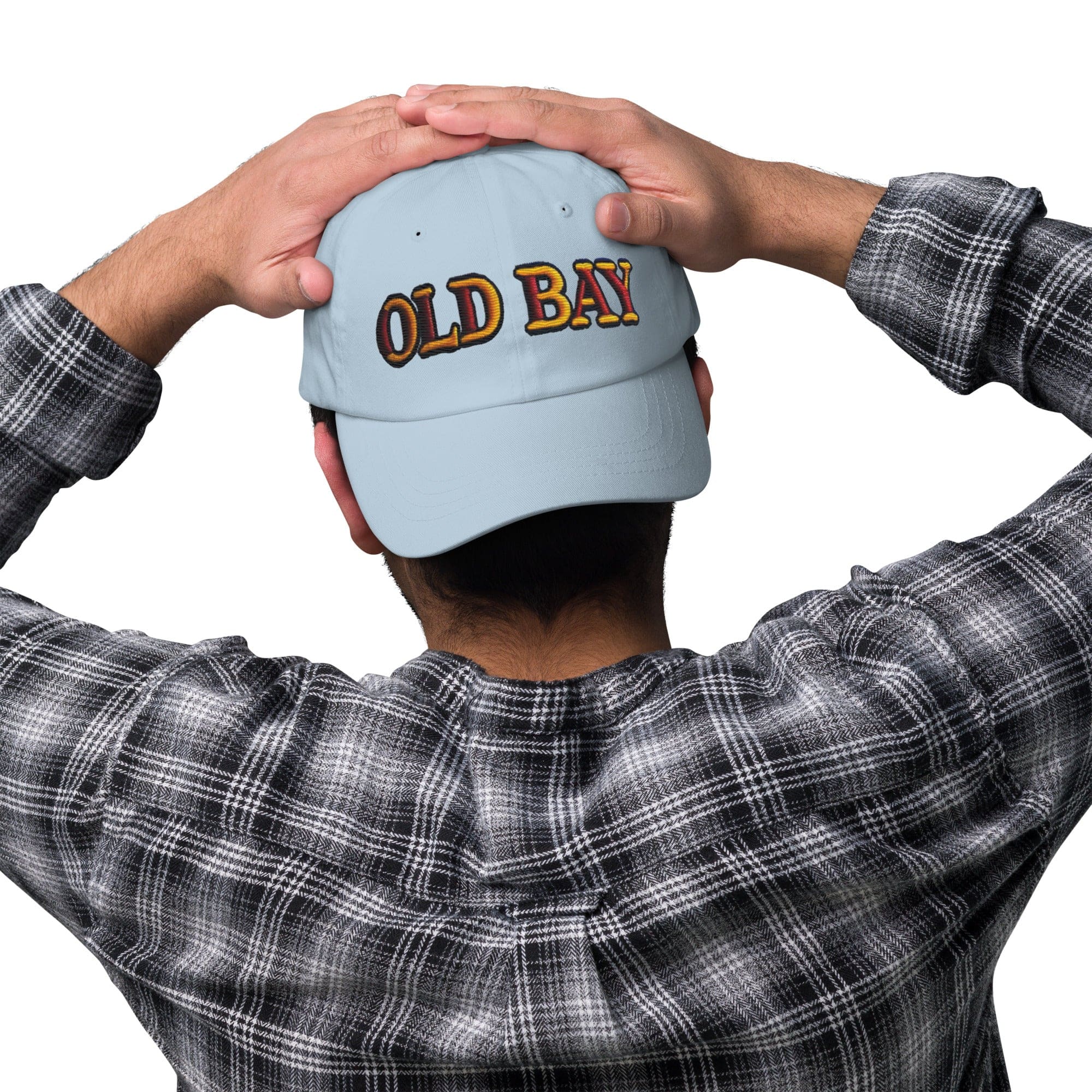 Old Bay Embroidered Dad Hat - Low Profile, Adjustable Strap, Comfortable Fit Great Gift Maryland Chesapeake Bay - Triniskies