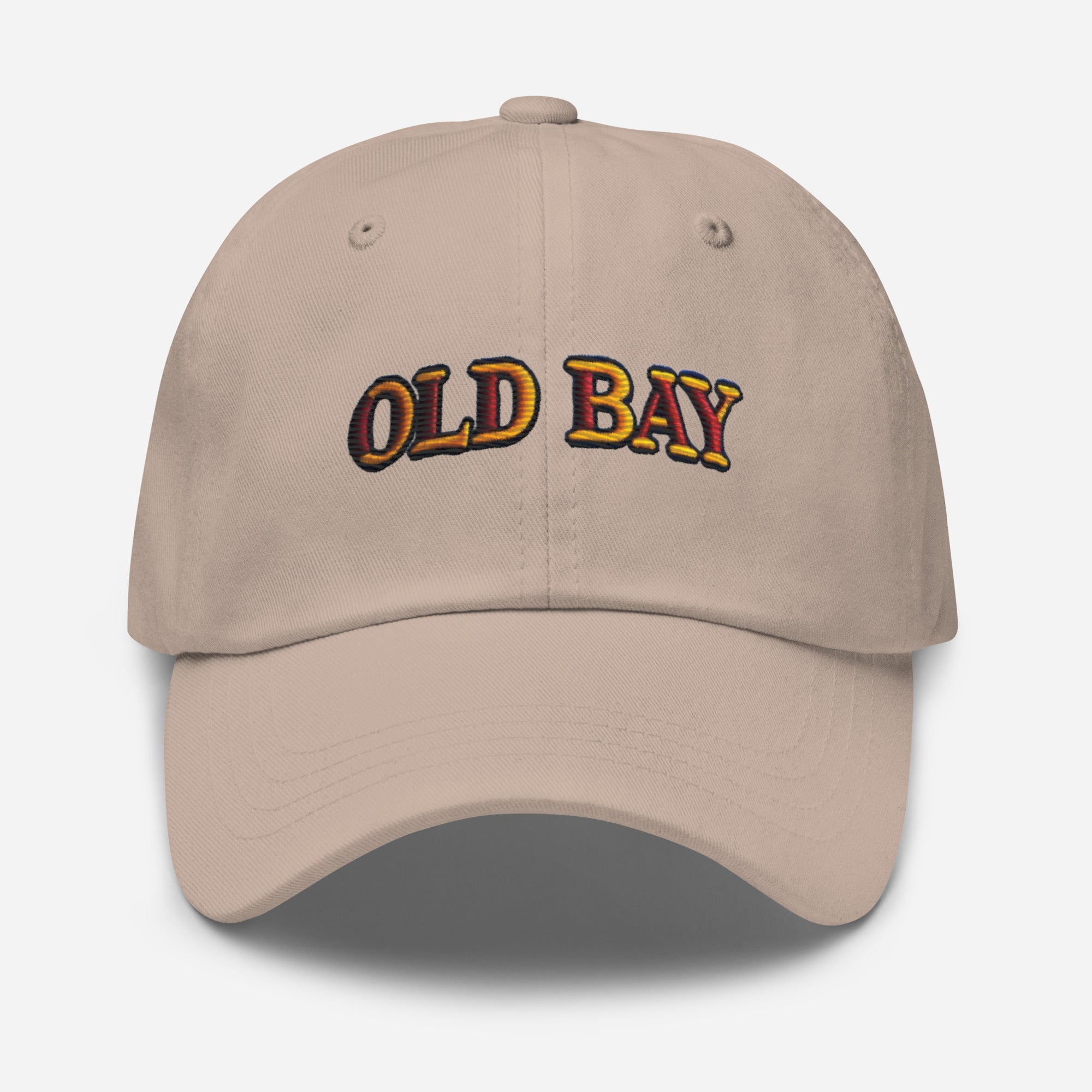 Old Bay Embroidered Dad Hat - Low Profile, Adjustable Strap, Comfortable Fit Great Gift Maryland Chesapeake Bay - Triniskies