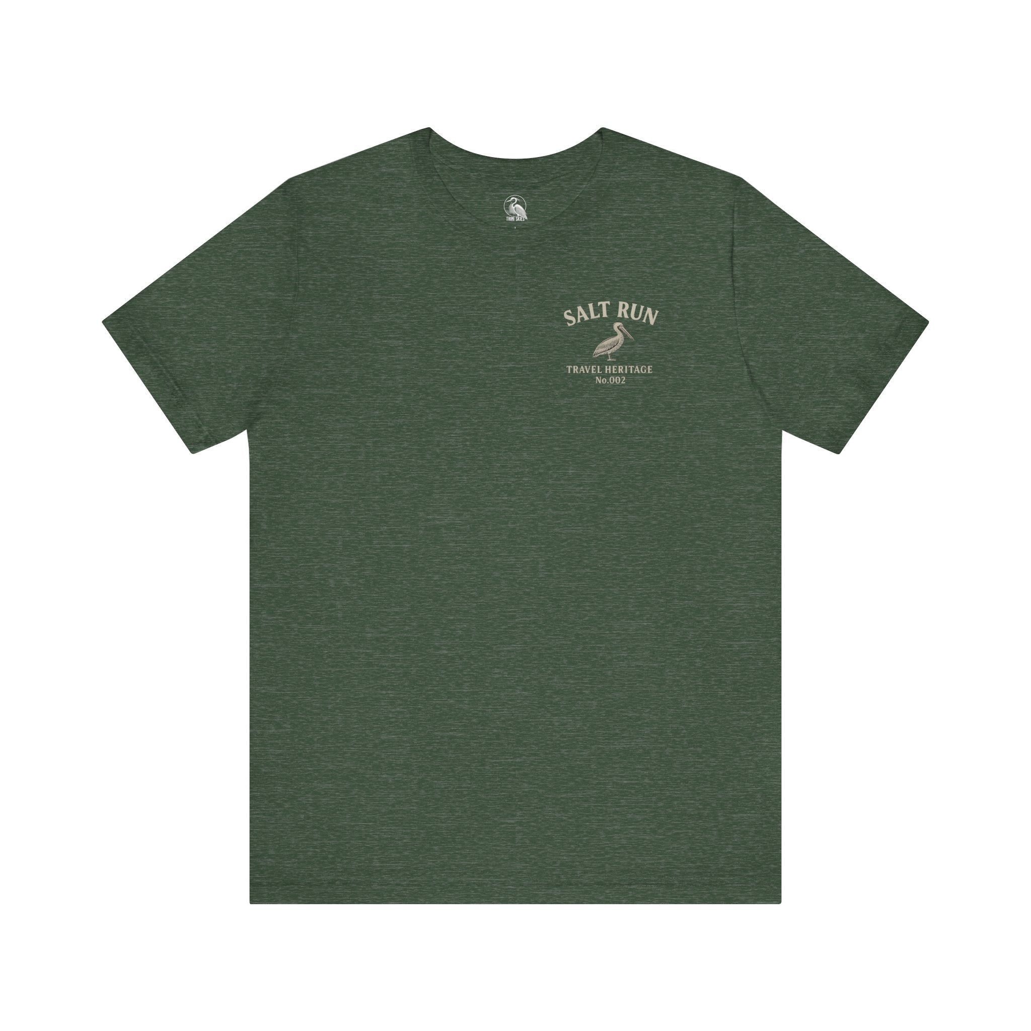 Salt Run Offshore Fishing Shirt Vintage Pelican Graphic Tee Trini Skies Travel Heritage Series - Triniskies