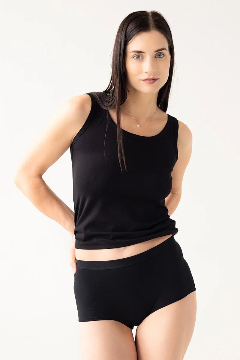 SALUA Stretch Cotton Tank – Pima Cotton Everyday Essential - Triniskies