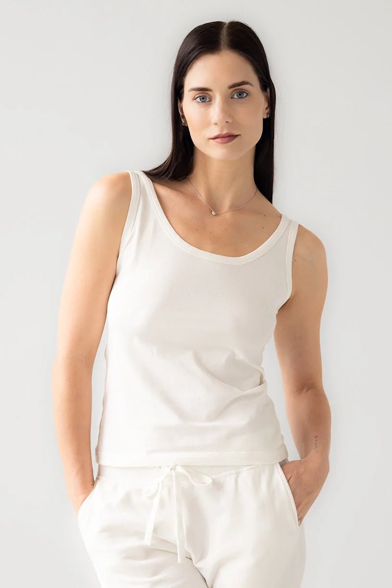 SALUA Stretch Cotton Tank – Pima Cotton Everyday Essential - Triniskies
