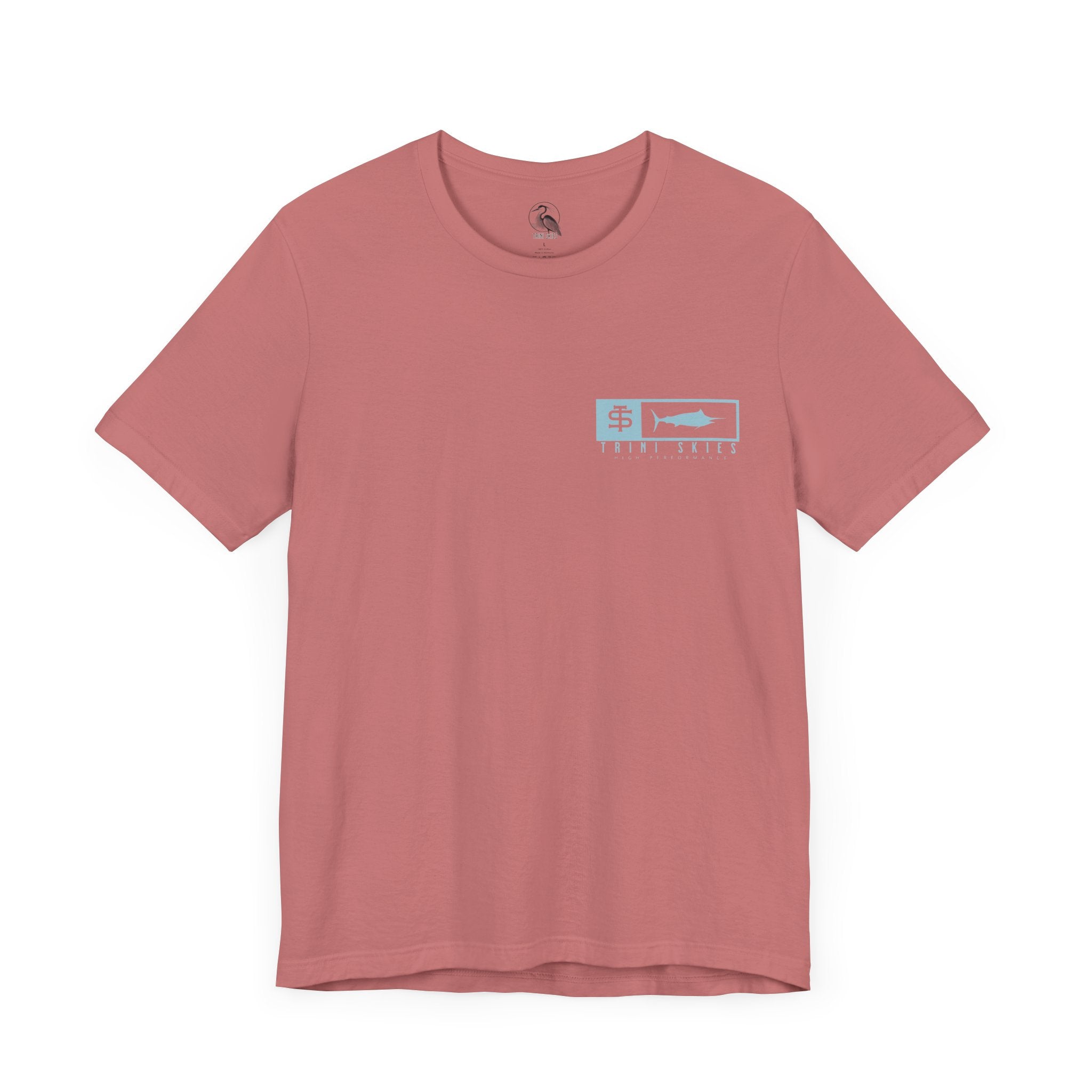 Trini Skies Performance Fishing T-Shirt Cotton Crewneck for All - Day Comfort - Triniskies