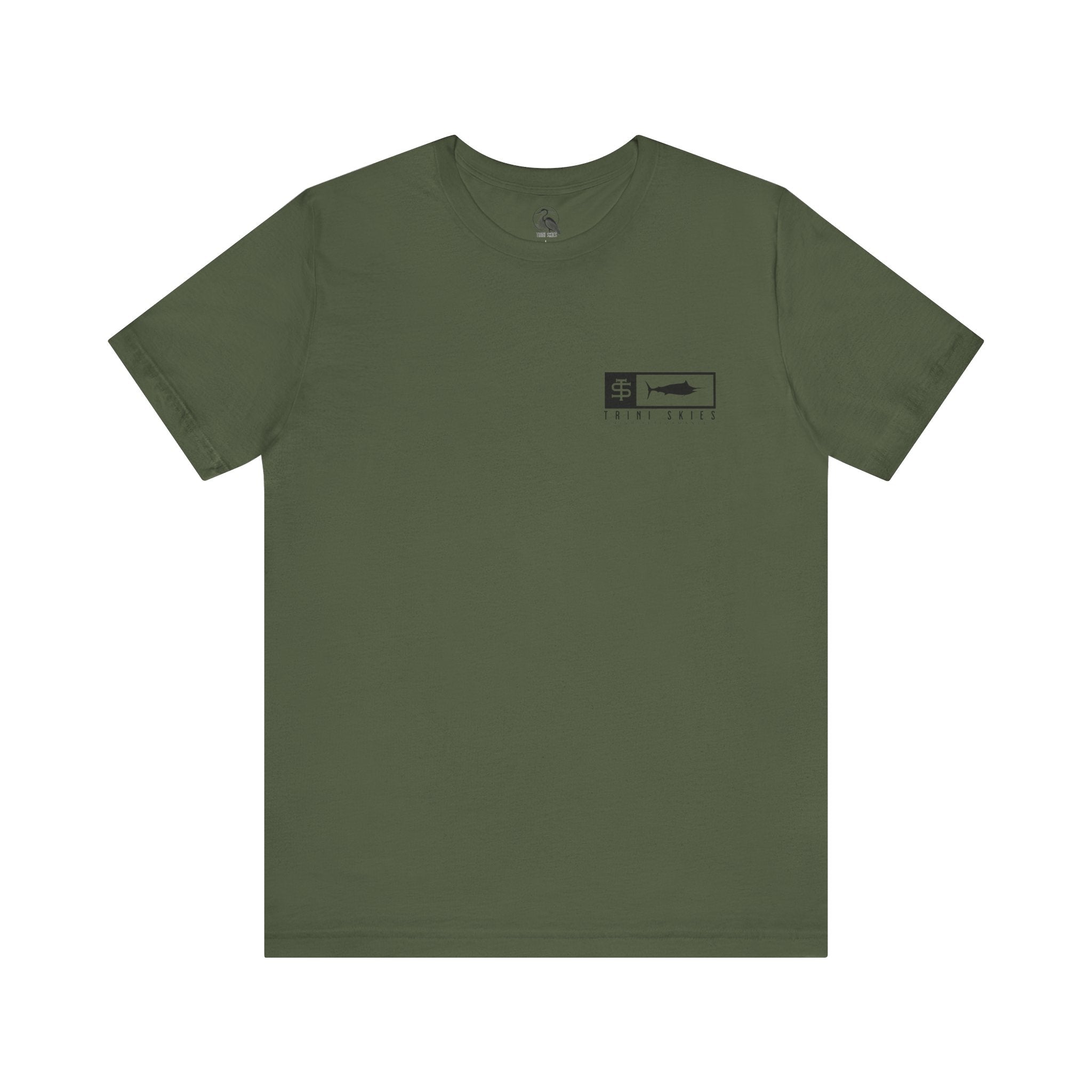 Trini Skies Performance Fishing T-Shirt Cotton Crewneck for All - Day Comfort - Triniskies