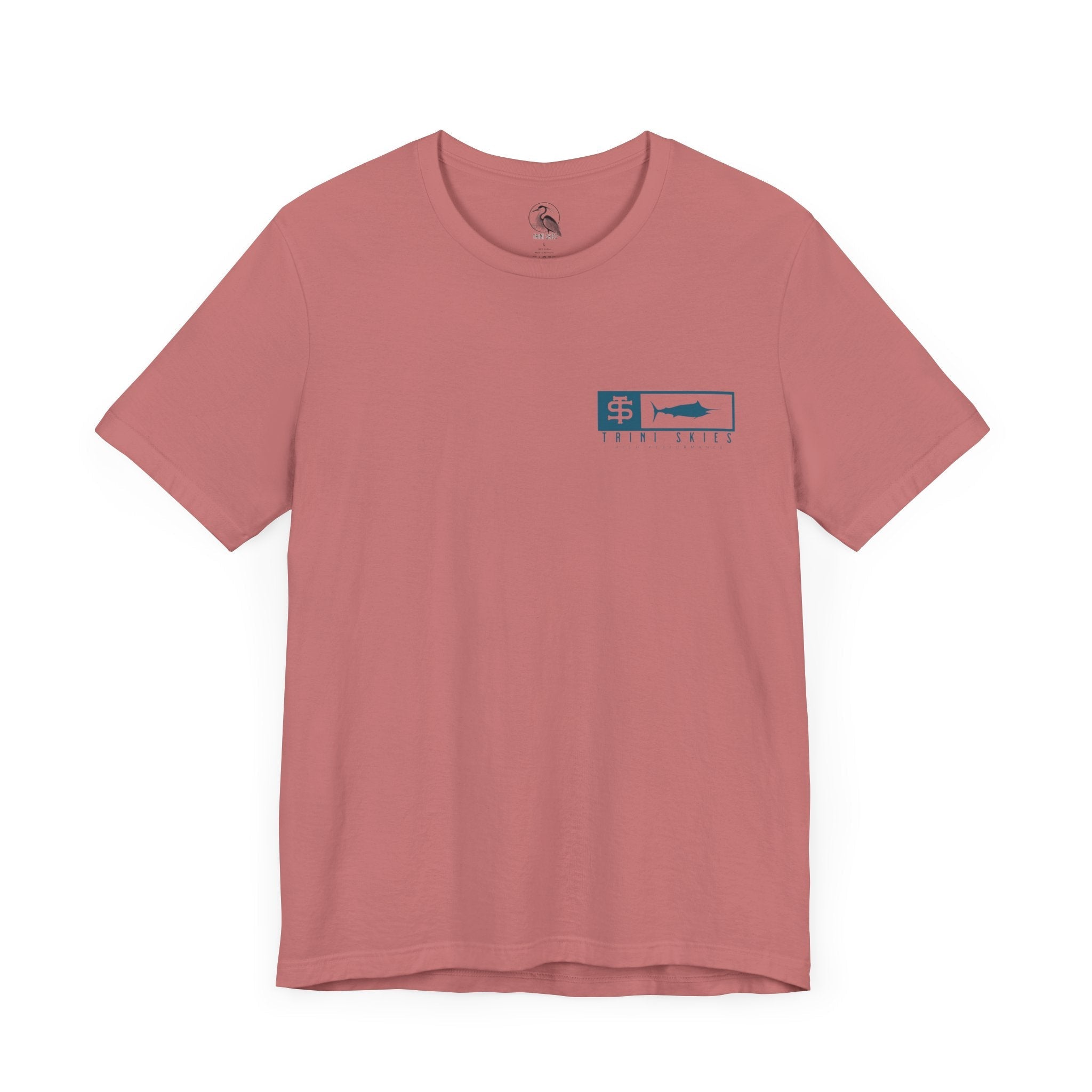 Trini Skies Performance Fishing T-Shirt Cotton Crewneck for All - Day Comfort - Triniskies