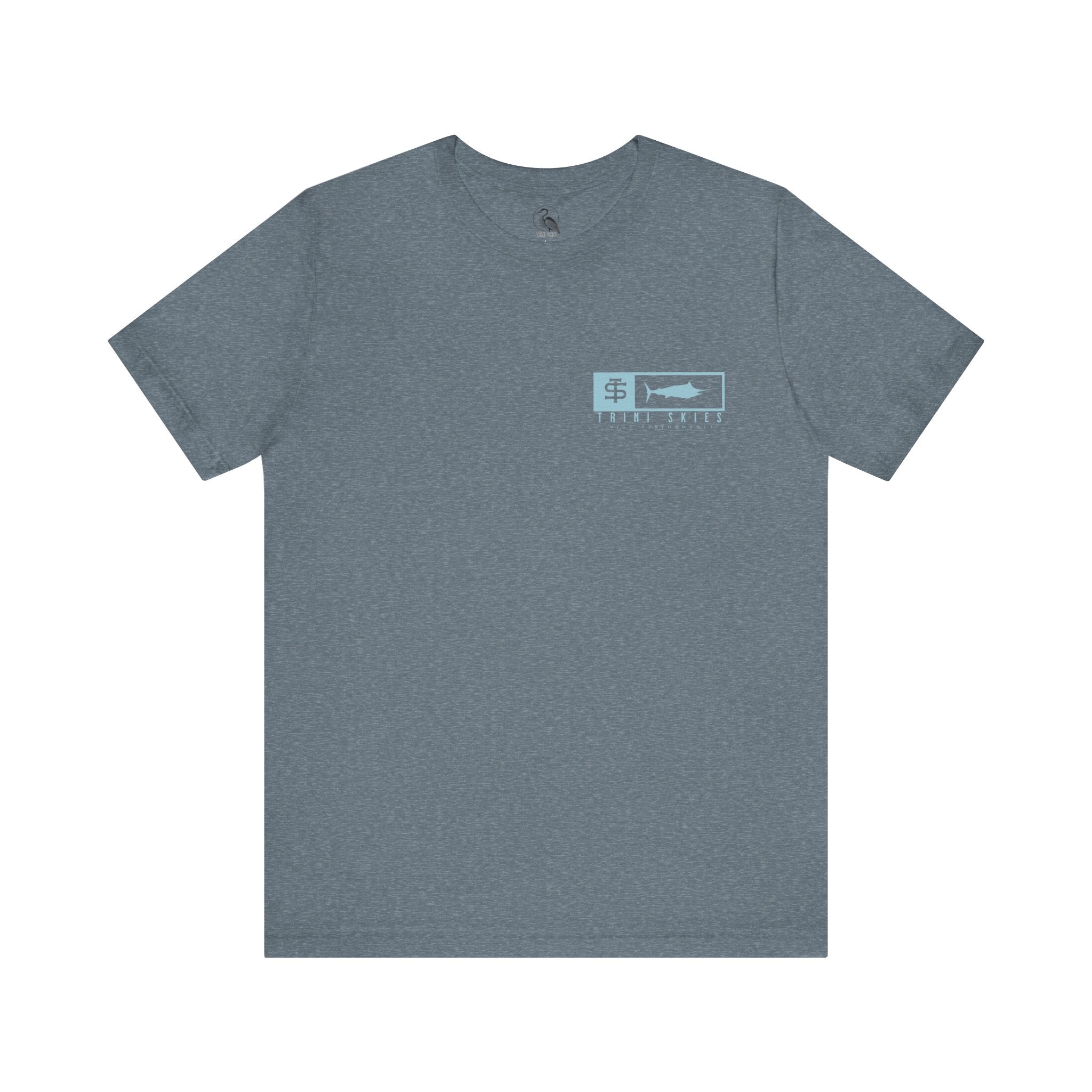 Trini Skies Performance Fishing T-Shirt Cotton Crewneck for All - Day Comfort - Triniskies