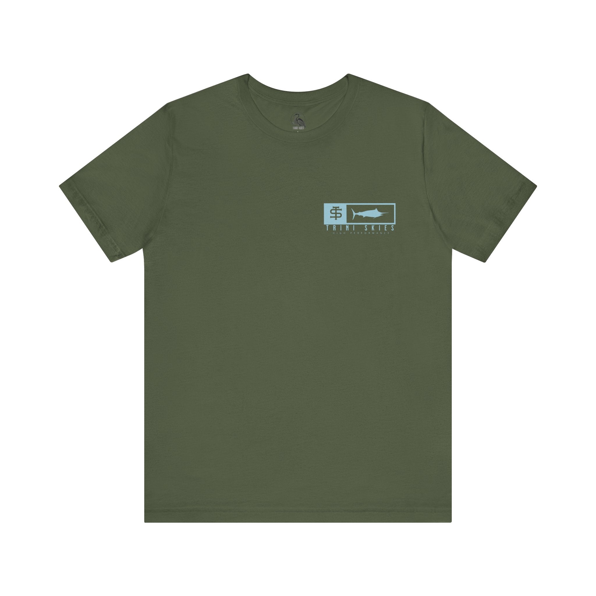 Trini Skies Performance Fishing T-Shirt Cotton Crewneck for All - Day Comfort - Triniskies