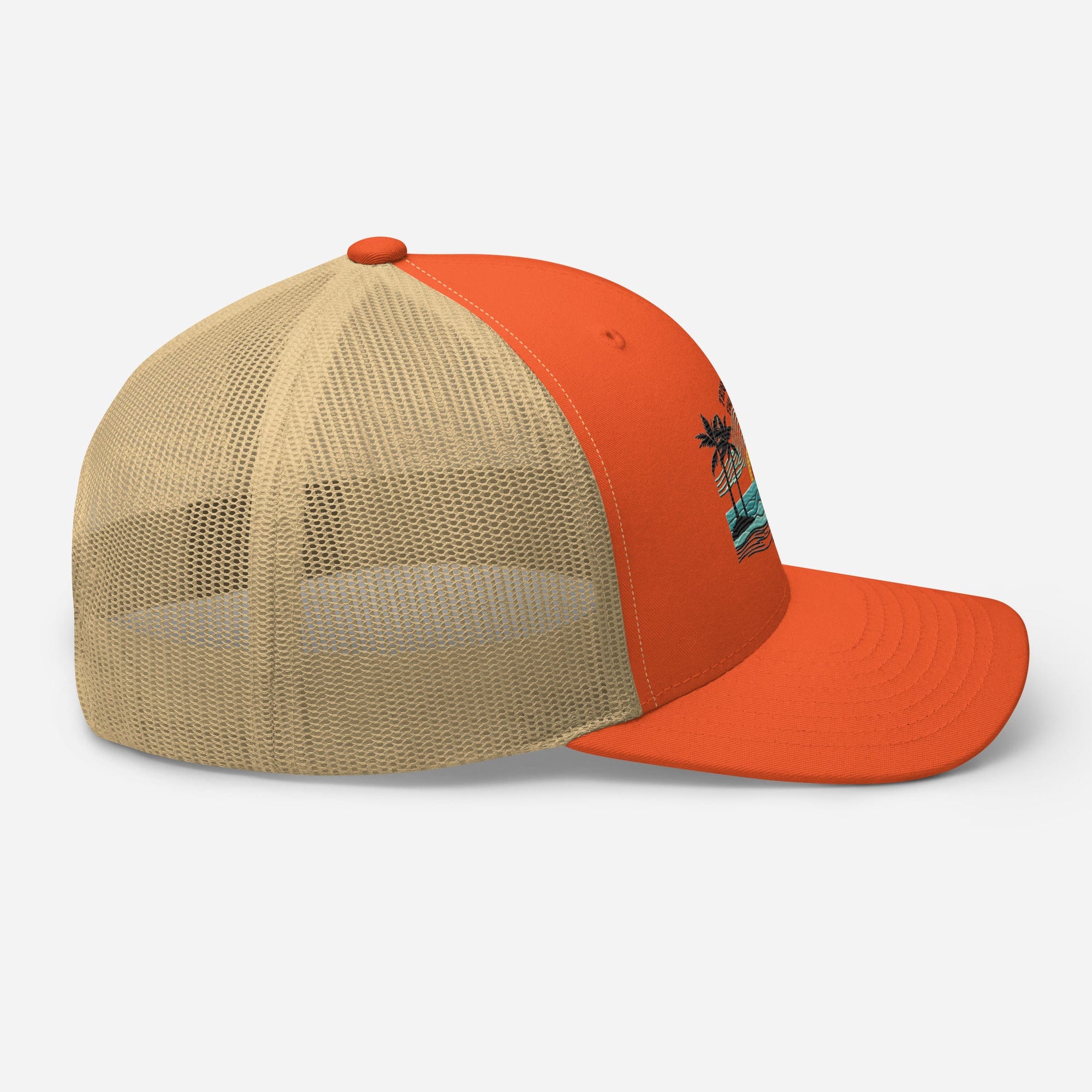 Trinidad and Tobago Island Paradise Trucker Cap – Stylish Mesh Back Hat Womens Hat Mens Hat - Triniskies