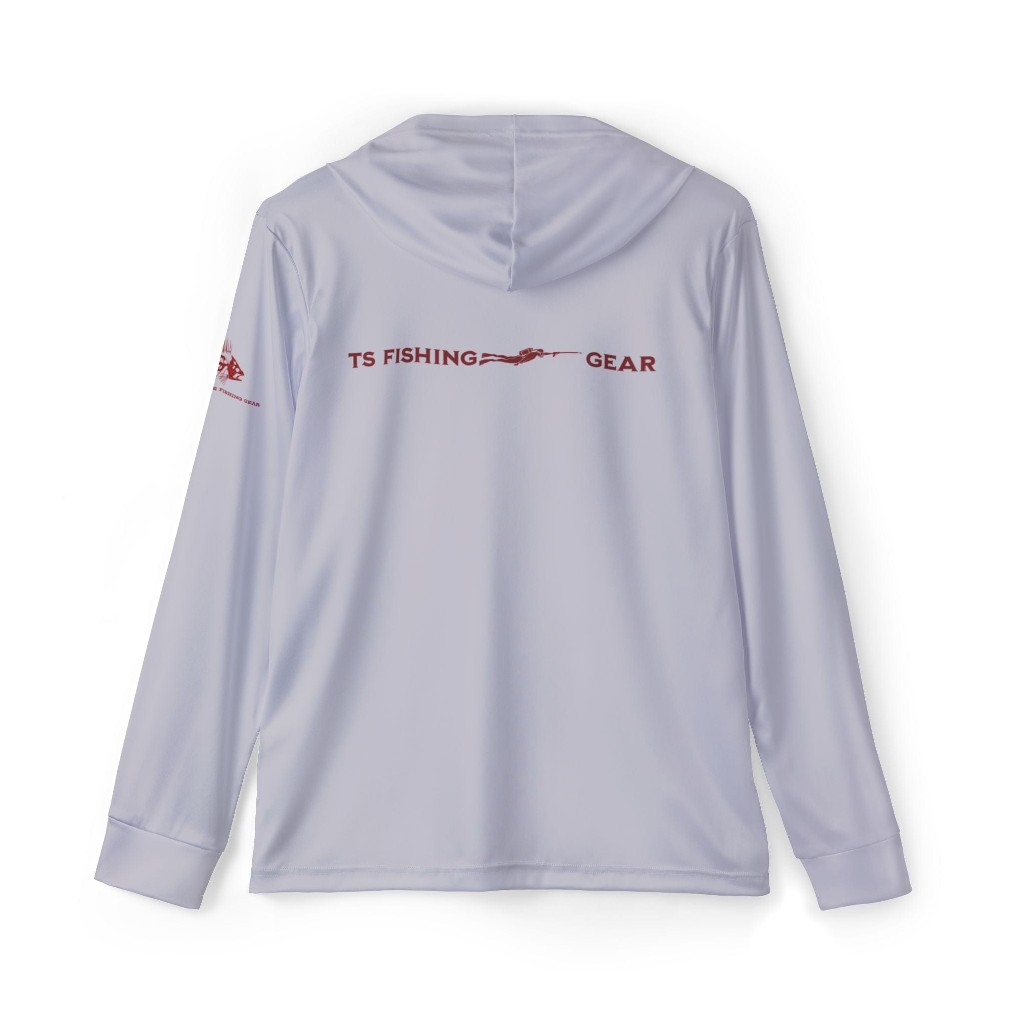 USA Sportfishing Patriotic Unisex Performance Hoodie, 100% Polyester, Moisture - Wicking Activewear.(GREY) - Triniskies