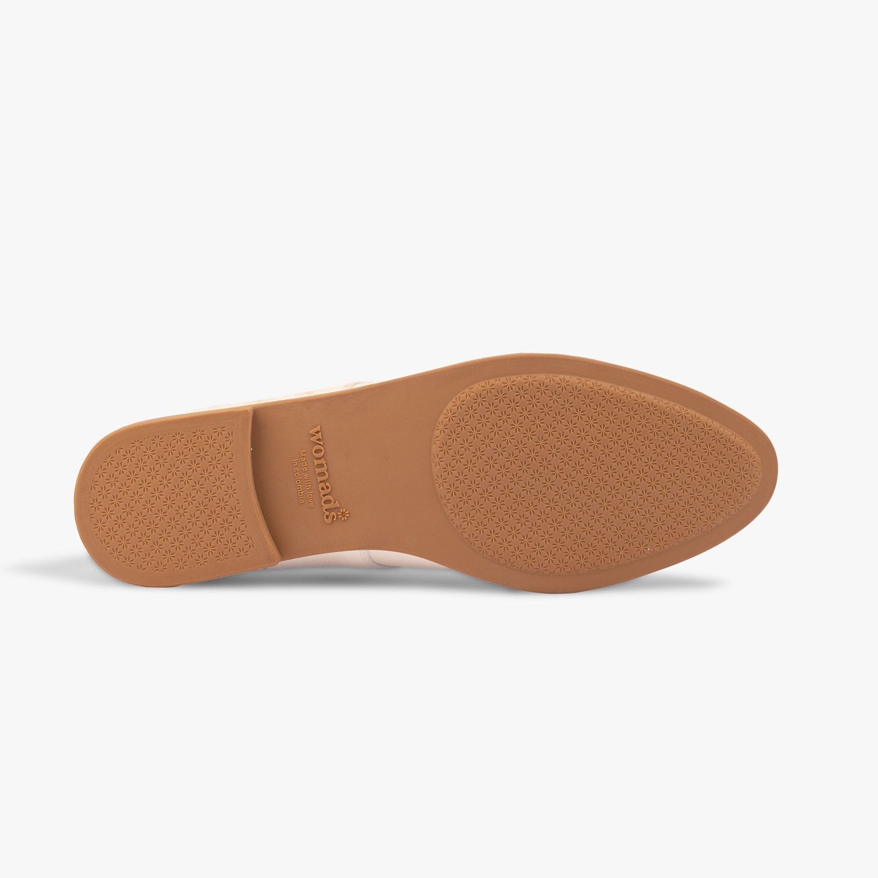 Vanilla Cream Oxford Shoes - Womads Leather Flats for Women - Triniskies